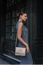 Sac bandoulière Perry pour femme - Vison