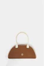 Sac à main et sac à bandoulière rétro beige