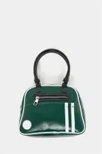 Sac à main et à bandoulière rétro de bowling vert