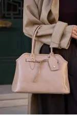 Sac à main rétro avec ceinture en vison