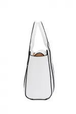 Mini sac fourre-tout à main et à bandoulière blanc Mini sac fourre-tout à main et à bandoulière blanc