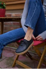 Baskets texturées en maille noires