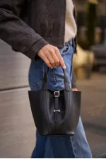 Sac panier avec accessoire de verrouillage noir