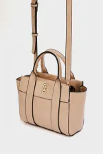 Mini sac fourre-tout à main et à bandoulière en vison