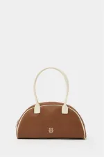 Sac à main et sac à bandoulière rétro beige