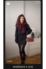 Sac bandoulière Alba Simple Design pour femme avec rabat - Rouge bordeaux