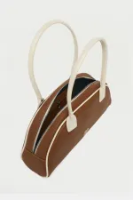 Sac à main et sac à bandoulière rétro beige