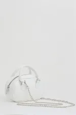 Mini sac bandoulière rétro blanc