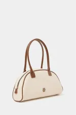 Sac à main et à bandoulière rétro beige
