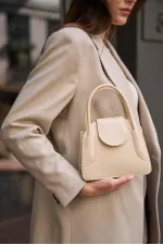 Sac Maja Mini City pour femme avec housse - Beige