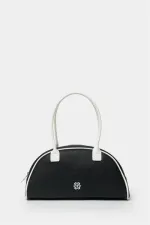 Sac à main et sac à bandoulière rétro noir