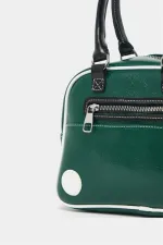 Sac à main et à bandoulière rétro de bowling vert