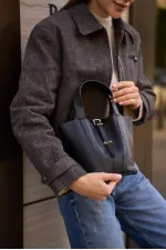 Sac panier avec accessoire de verrouillage noir