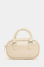 Mini sac bandoulière rétro crème