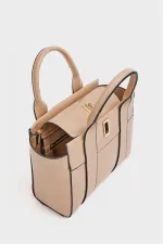 Mini sac fourre-tout à main et à bandoulière en vison