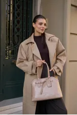 Sac à main rétro avec ceinture en vison