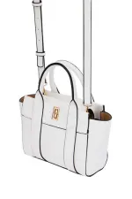 Mini sac fourre-tout à main et à bandoulière blanc Mini sac fourre-tout à main et à bandoulière blanc