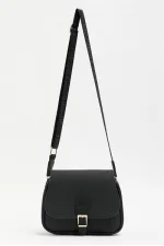 Sac à main et à bandoulière tendance et décontracté à boucle noir