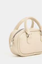 Mini sac bandoulière rétro crème