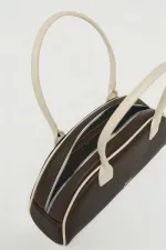 Sac à main et à bandoulière rétro marron