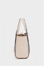 Mini sac fourre-tout à main et à bandoulière crème Mini sac fourre-tout à main et à bandoulière crème