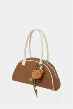 Sac à main et sac à bandoulière rétro beige