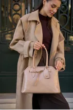 Sac à main rétro avec ceinture en vison