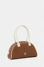 Sac à main et sac à bandoulière rétro beige