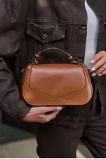 Sac à bandoulière avec housse et poignée, beige