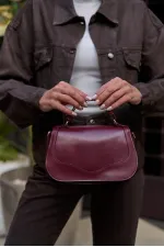 Sac à main et à bandoulière à clapet Bordeaux