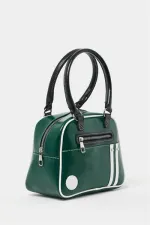 Sac à main et à bandoulière rétro de bowling vert
