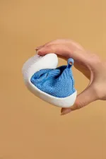 Chaussures Premiers Pas Bébé Bleues