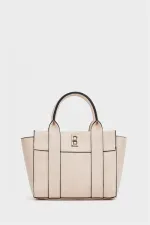 Mini sac fourre-tout à main et à bandoulière crème Mini sac fourre-tout à main et à bandoulière crème