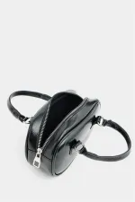 Mini sac bandoulière rétro noir