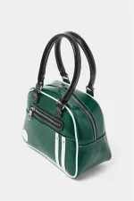 Sac à main et à bandoulière rétro de bowling vert