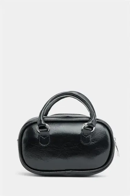 Mini sac bandoulière rétro noir