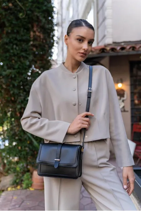 Sac bandoulière Perry pour femme - Noir Sac bandoulière Perry pour femme - Noir
