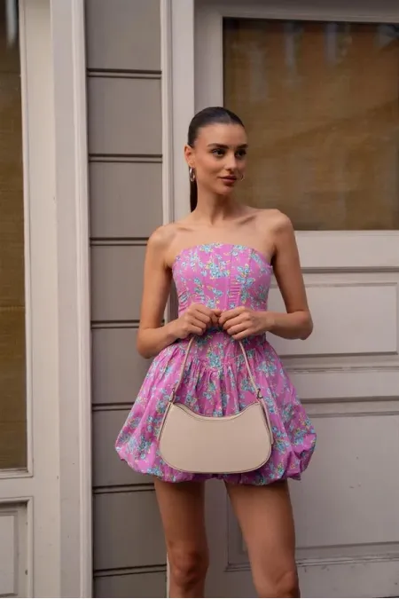 Sac à main Parma Baguette pour femme - Crème