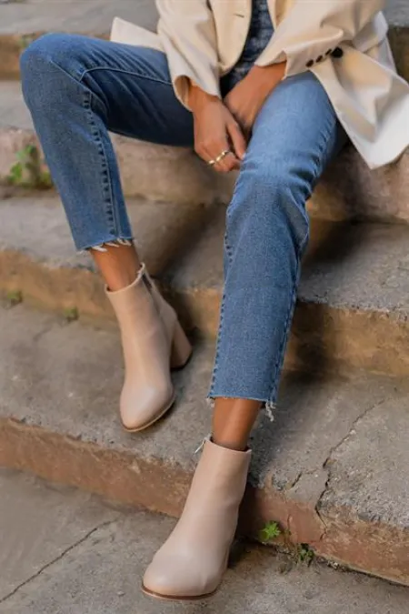 Bottes et bottines en vison