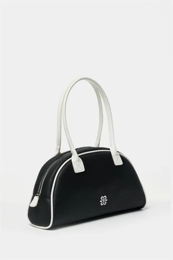 Sac à main et sac à bandoulière rétro noir