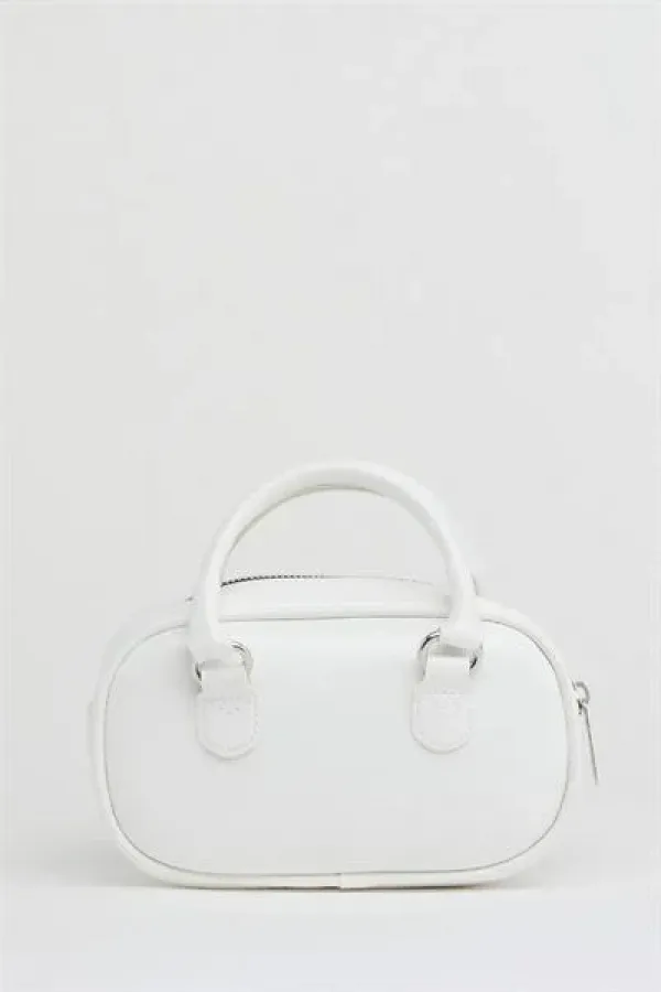 Mini sac bandoulière rétro blanc