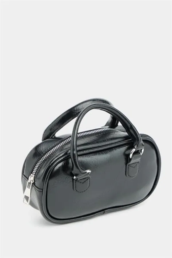 Mini sac bandoulière rétro noir