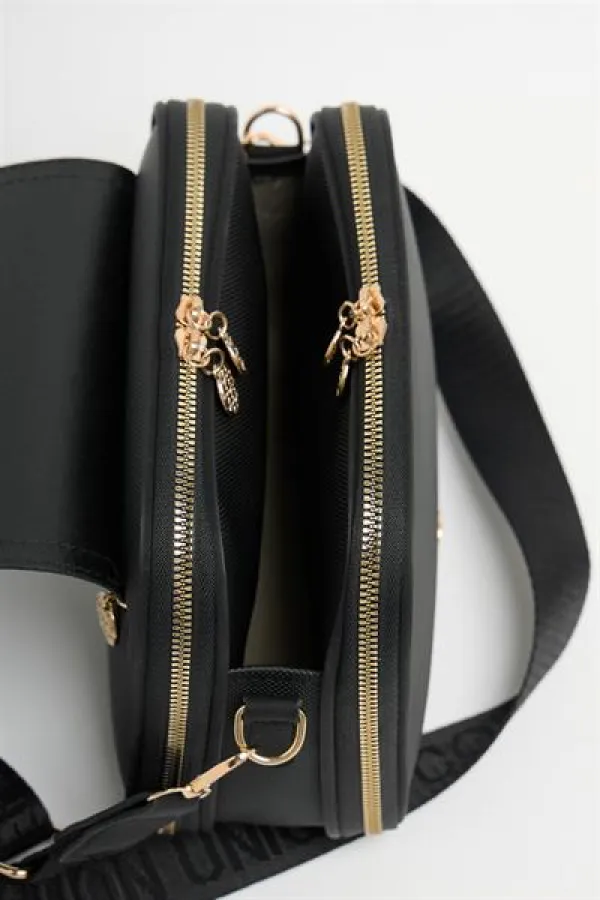 Sac à main et à bandoulière tendance et décontracté à boucle noir