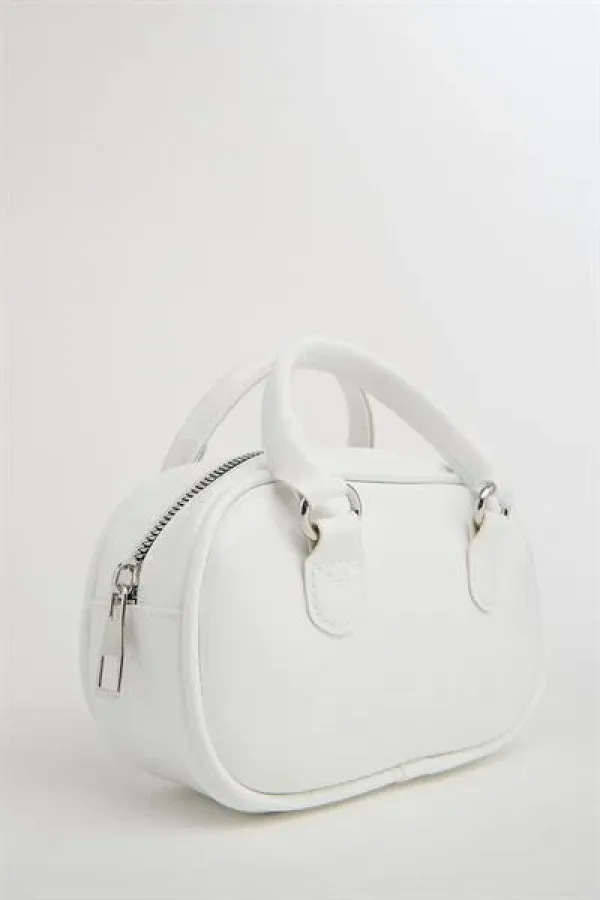 Mini sac bandoulière rétro blanc