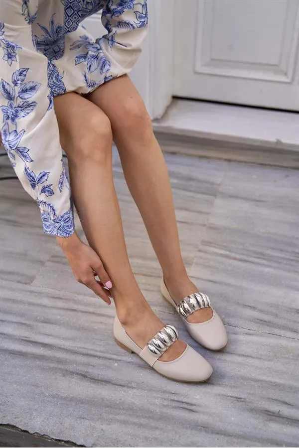 Accessoire Ballerines Beige Accessoire Ballerines Beige