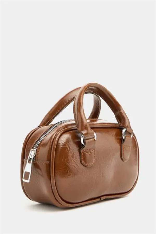 Mini sac à bandoulière rétro beige