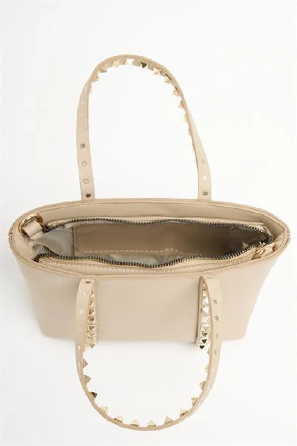 Sac à main et à bandoulière en cuir PU pour femme, petit format, avec boucle à clous
