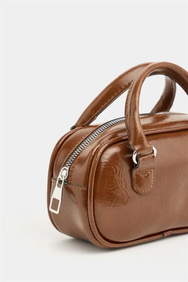 Mini sac à bandoulière rétro beige