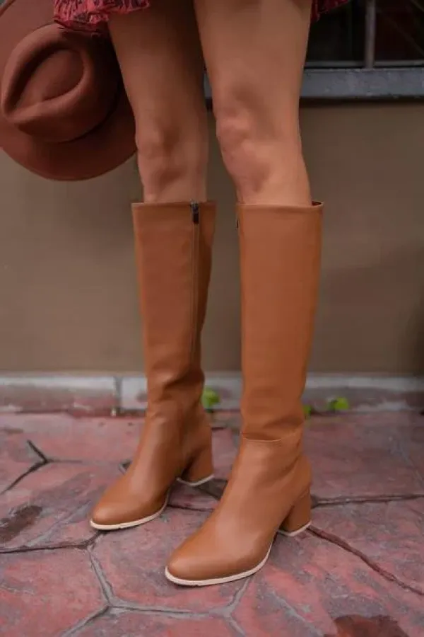 Bottes beiges Bottes beiges