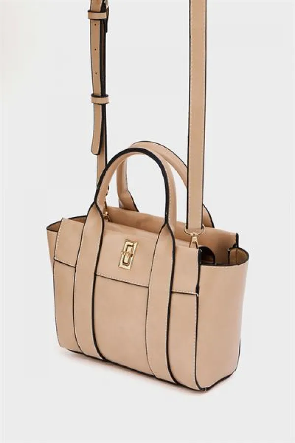 Mini sac fourre-tout à main et à bandoulière en vison